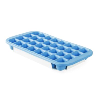 Forma na kostky ledu s víkem a spodní miskou, BarUp, Modrá, 337x170mm | 679005